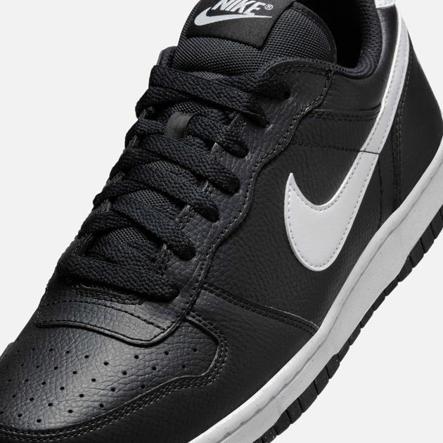 Sneakersy męskie Nike Big Low 355152-016 43 (9.5US) Czarne z białym (91201781171) - obraz 6