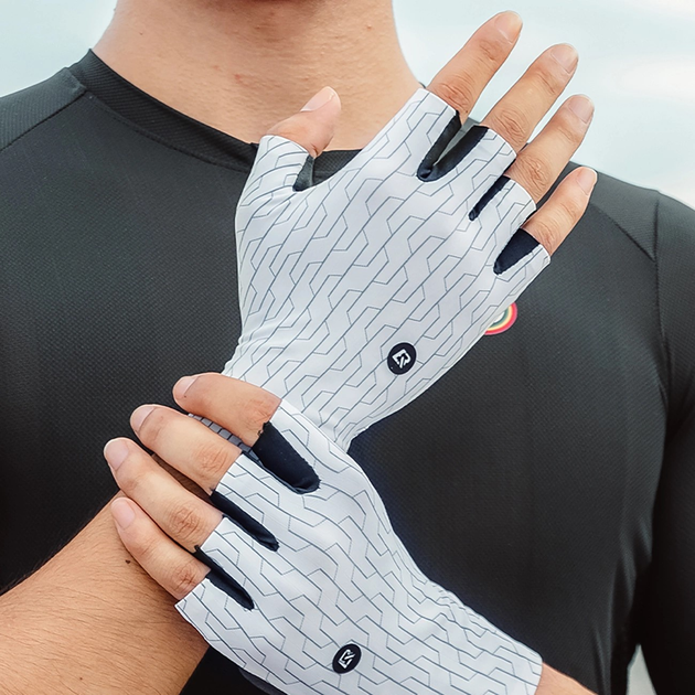 Rękawiczki kolarskie Rockbros szosowe XL White/Black (5907769373978) - obraz 3