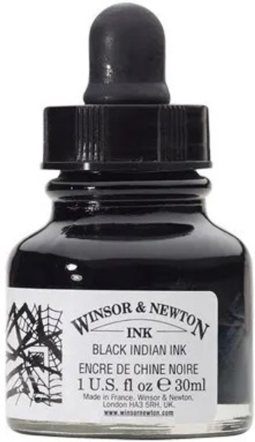 Фарба Winsor & Newton Black Indian Ink 30 мл (5012572003384) - зображення 1