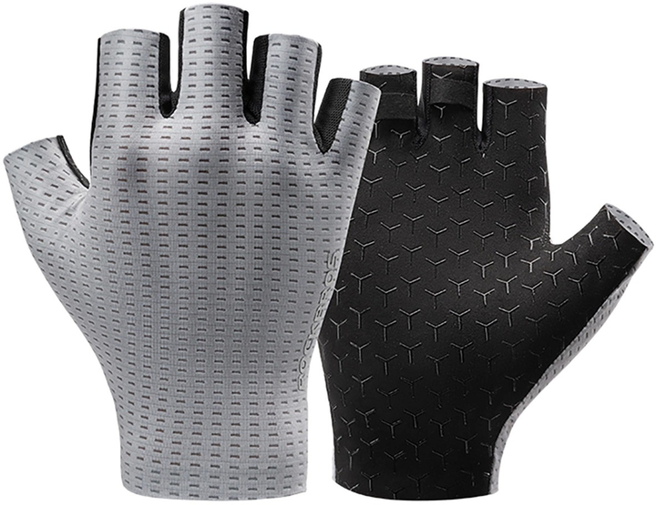 Велорукавички RockBros дихаючі короткі S Grey (5907769373497) - зображення 1