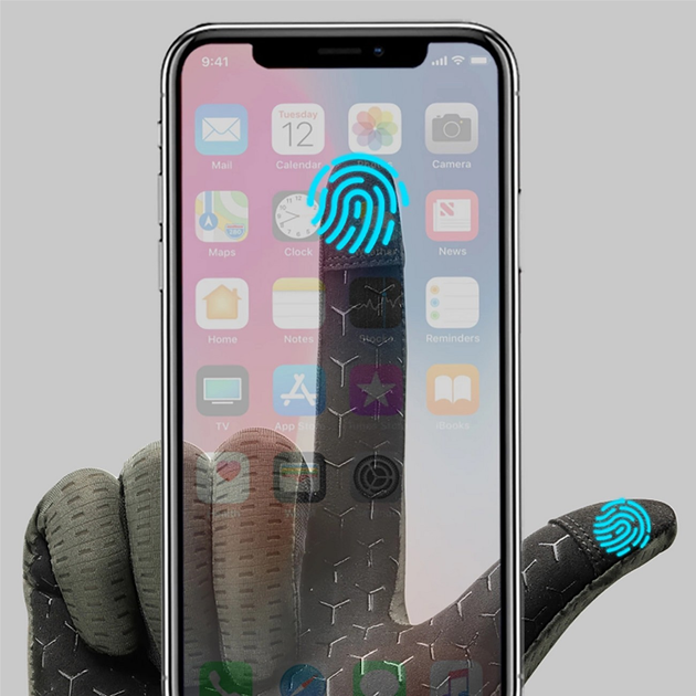Rękawiczki rowerowe RockBros oddychające długie XXL Grey (5907769373619) - obraz 4
