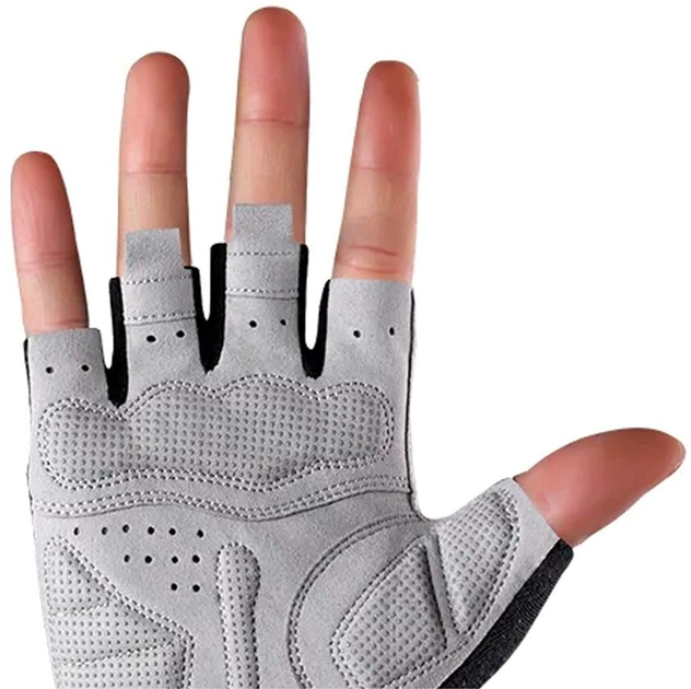 Велорукавички RockBros S109GR M Grey (5907769312649) - зображення 2