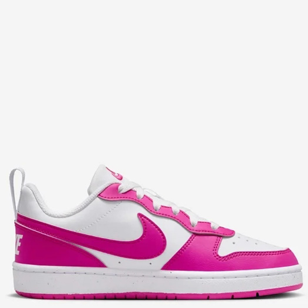 Підліткові кеди для дівчинки Nike Court Borough Low Recraft (GS) DV5456-123 38.5 (6Y US) Білі з рожевим (197859908592) - зображення 1
