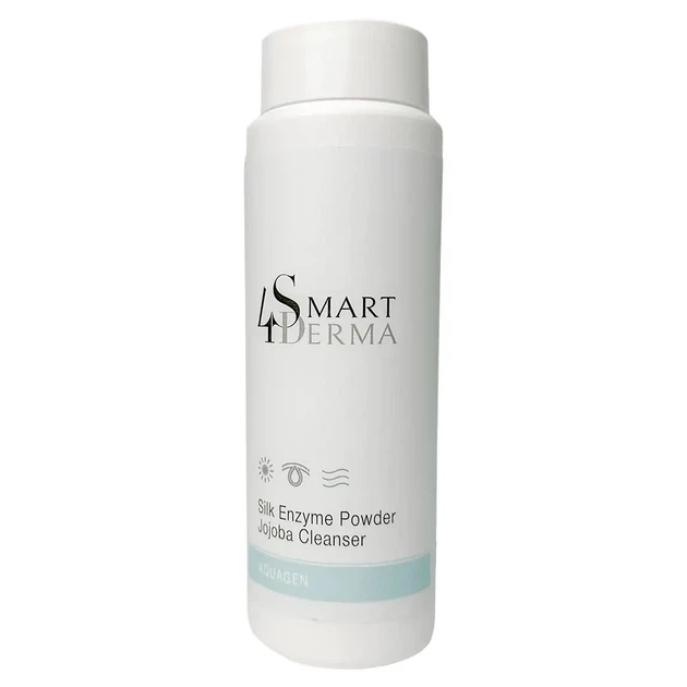 Шовковиста ензимна пудра з гранулами жожоба Smart4Derma Silk Enzyme Powder Jojoba Cleanser 120g - Фото 2 Шовковиста ензимна пудра з гранулами жожоба Smart4Derma Silk Enzyme Powder Jojoba Cleanser 120g - зображення 2