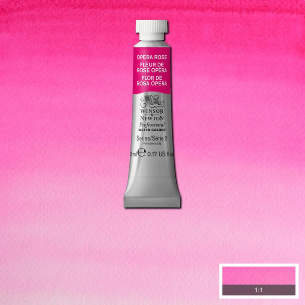 Farby akwarelowe Winsor & Newton Professional Watercolour Opera Rose Row 448 5 ml (884955093382) - obraz 2
