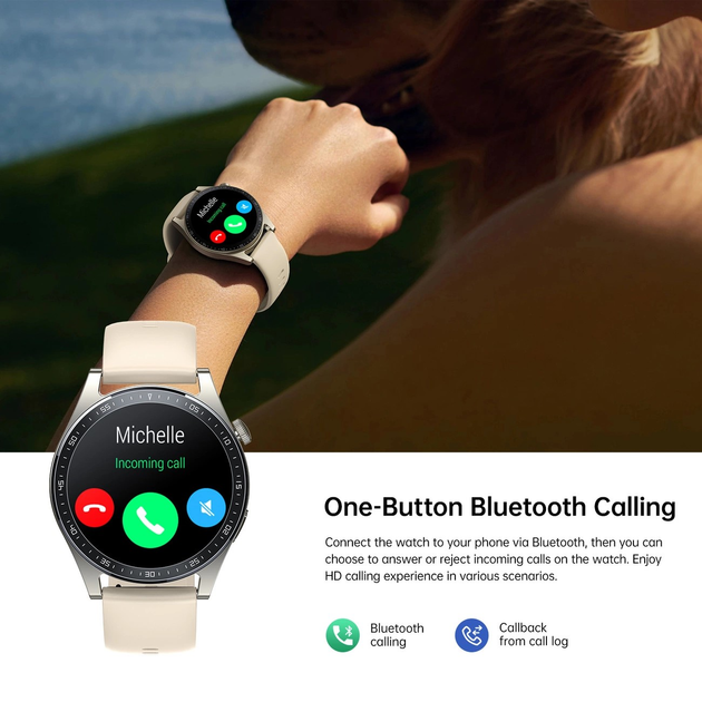 Smartwatch Joyroom Classic Series JR-FC2 Gold (6941237129840) - obraz 8