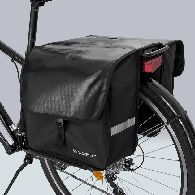 Велосумка Wozinsky WBB34BK на багажник 28 л Black (5907769301353) - зображення 6