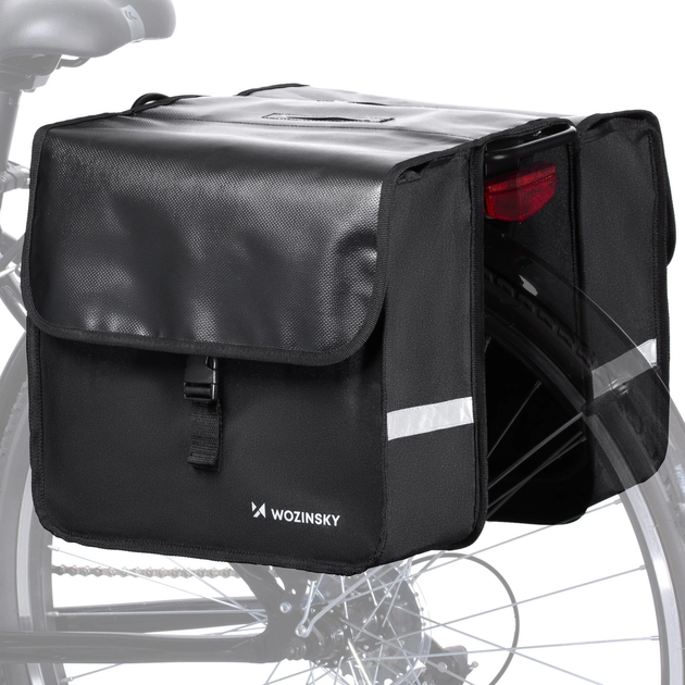 Велосумка Wozinsky WBB34BK на багажник 28 л Black (5907769301353) - зображення 12