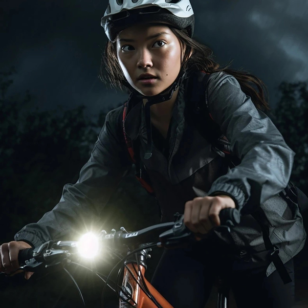 Lampa rowerowa przednia RockBros RHL1500 z powerbankiem 5000 mAh 1500 lm IPX6 Black (5907769364655) - obraz 7