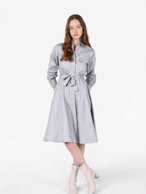 Сукня-сорочка міді осіння жіноча Colin's CL1071864GRA XS Gray від Rozetka на платформі USKIDKA Акція на Сукня-сорочка міді осіння жіноча Colin's CL1071864GRA XS Gray від Rozetka