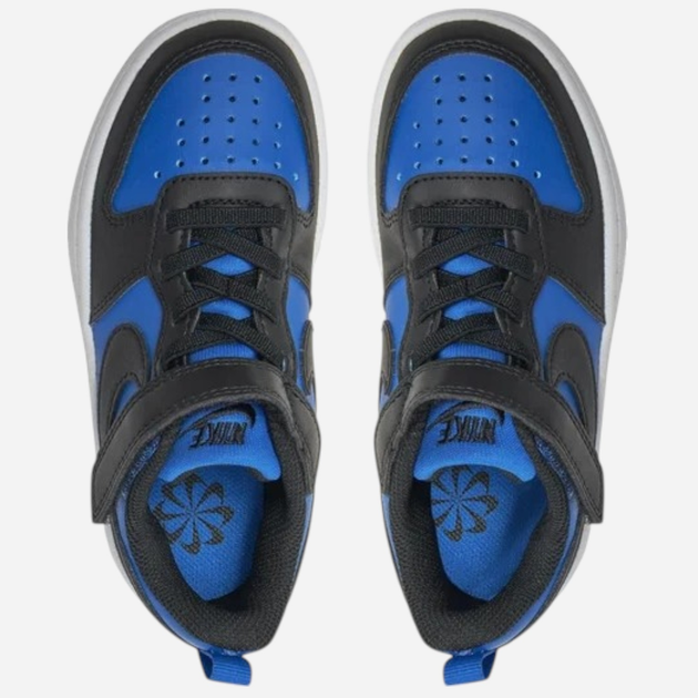 Sneakersy chłopięce Nike Court Borough Low Recraft (PS) HM6298-480 31.5 (13.5C US) Niebieskie z czarnym (197599028284) - obraz 4
