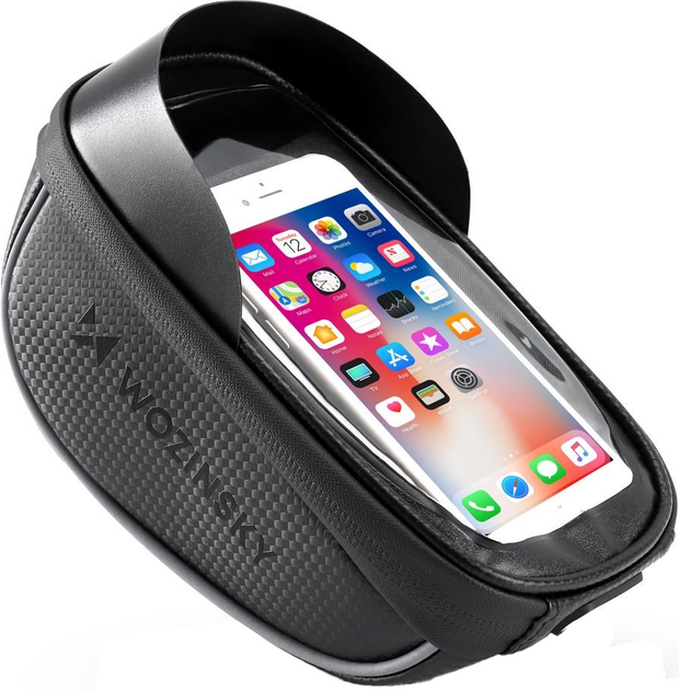 Велосумка Wozinsky WBB16BK на кермо 1 л Black (5907769300585) - зображення 1
