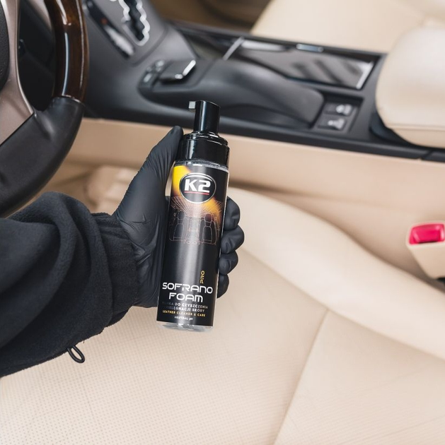 Засіб для очищення та догляду за шкіряним салоном K2 Sofrano Foam Pro 200 мл (5906534022158) - зображення 6