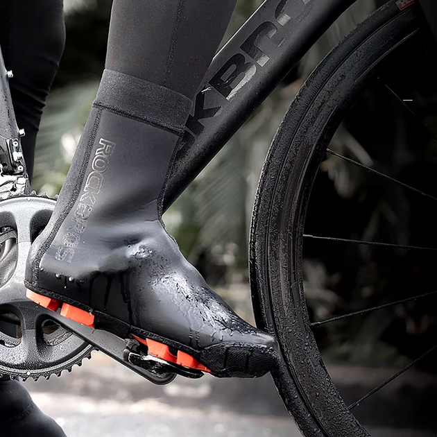 Ochraniacze na buty rowerowe Rockbros L 43-44(EU) Black (LF1104-L) - obraz 6