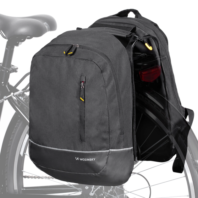 Велосумка Wozinsky WBB30BK на багажник 30 л Black (5907769301414) - зображення 1