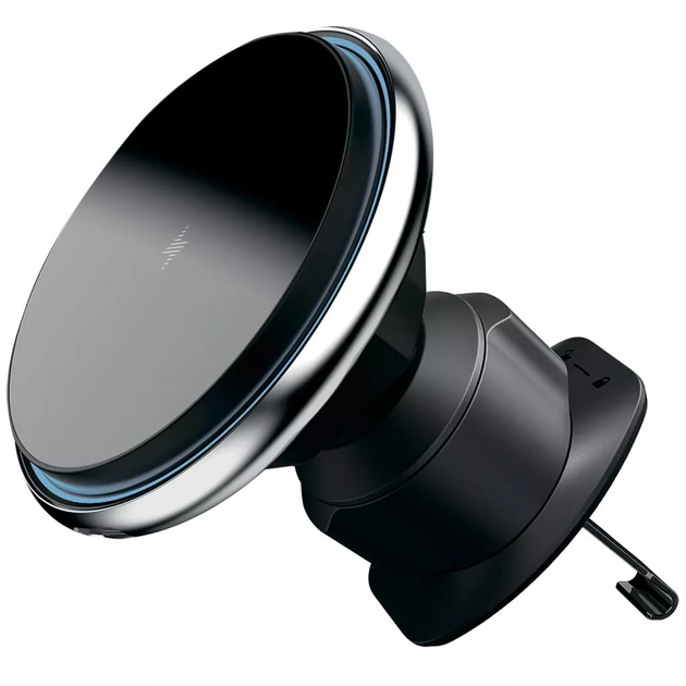 Автомобильный держатель с беспроводной зарядкой Proove Magic Circle 15W, магнитный, на дефлектор, регулировка положения на 360° Silver - Фото 1 Автомобильный держатель с беспроводной зарядкой Proove Magic Circle 15W, магнитный, на дефлектор, регулировка положения на 360° Silver - изображение 1