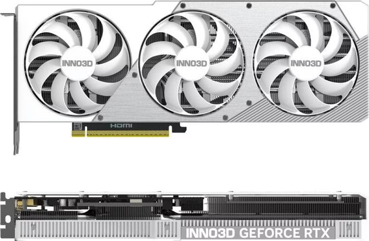 Karta graficzna INNO3D PCI-Ex GeForce RTX 5070 Ti X3 OC WHITE 16GB GDDR7 (256bit) (2482/28000) (HDMI, 3 x DisplayPort) (N507T3-16D7X-176068W) - obraz 2