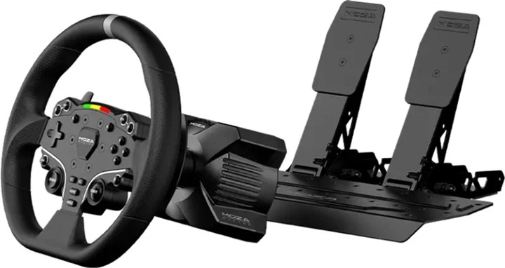 Руль и педали MOZA R3 Racing Bundle for PC, 22кн., подв. педали SR-P Lite, руль ES Lite (RS074) - изображение 2