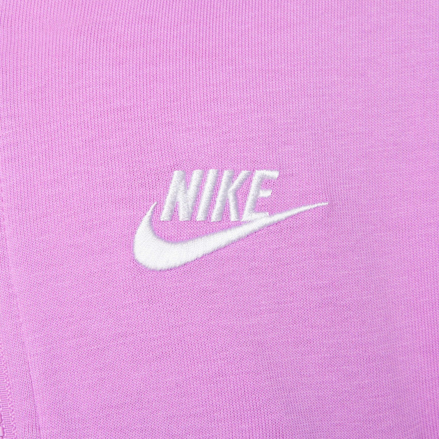 Підліткова толстовка з капюшоном для дівчинки Nike G Nsw Fz Hdy Jsy Lbr FN8595-532 147-158 L Світло-фіолетова (197859852444) - зображення 6