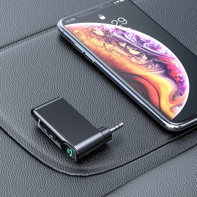 Bluetooth-ресивер Baseus BSBA-02 AUX Wireless Audio Receiver Black - Фото 6 Bluetooth-ресивер Baseus BSBA-02 AUX Wireless Audio Receiver Black - изображение 6