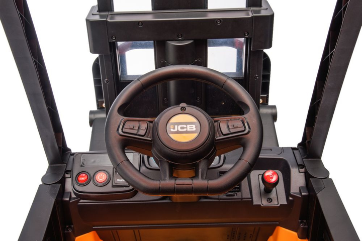 Wózek widłowy na akumulator Lean Toys JCB Żółty (5905884456231) - obraz 11
