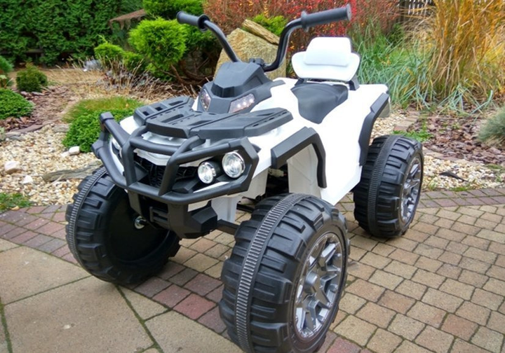 Quad elektryczny dla dzieci Lean Toys BMD0906 Biały (5902808150558) - obraz 5