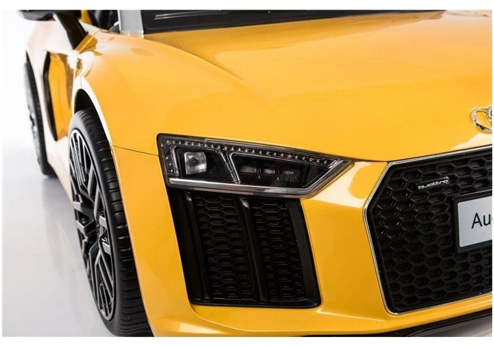 Samochód elektryczny dla dzieci Lean Toys Audi R8 Spyder lakierowany Żółty (5902808151548) - obraz 8