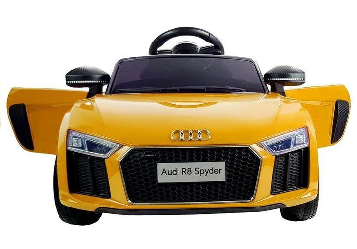 Samochód elektryczny dla dzieci Lean Toys Audi R8 Spyder lakierowany Żółty (5902808151548) - obraz 11