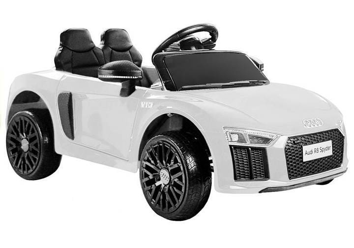 Samochód elektryczny dla dzieci Lean Toys Audi R8 Spyder Biały (5902808154761) - obraz 1