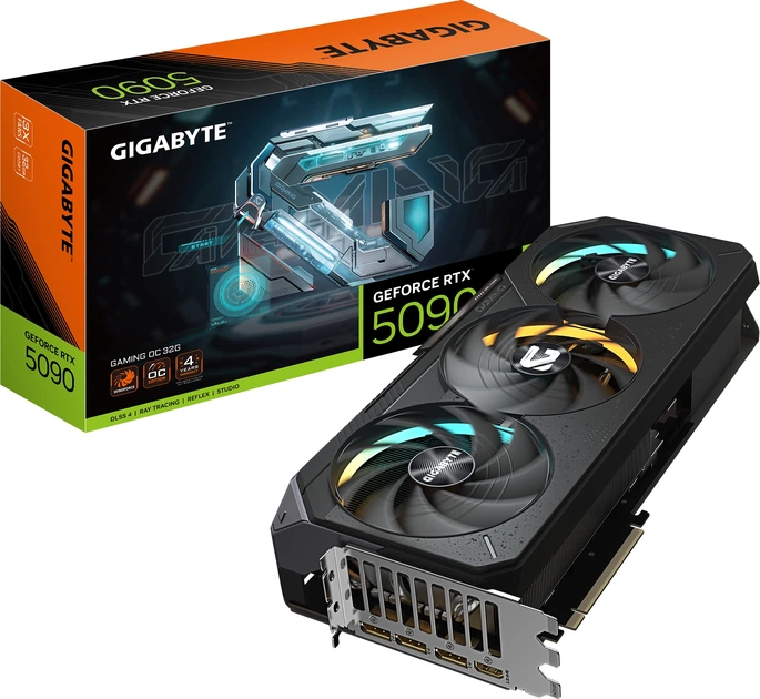 Видеокарта Gigabyte Nvidia GeForce RTX 5090 GAMING OC 32G (GV
