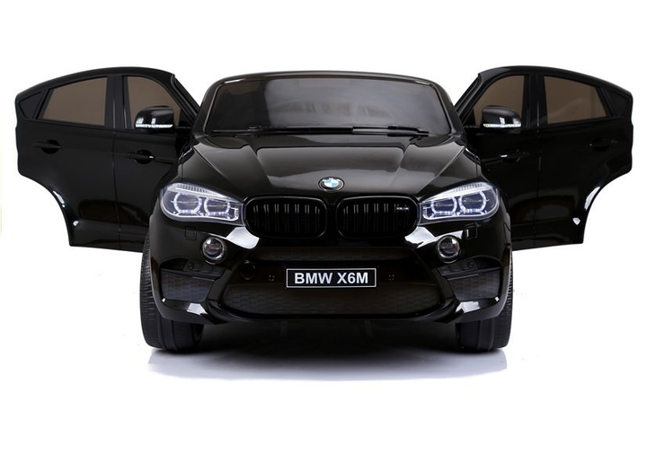 Samochód elektryczny dla dzieci Lean Toys BMW X6M Czarny (5902808155171) - obraz 4