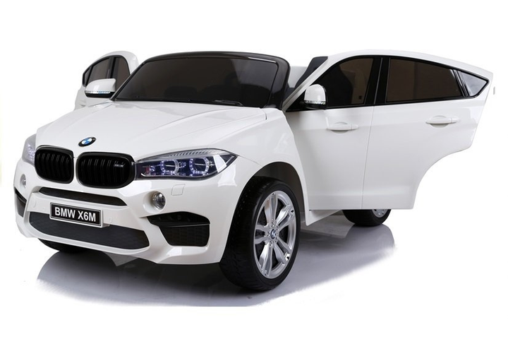 Samochód elektryczny dla dzieci Lean Toys BMW X6M Biały (5902808155188) - obraz 4