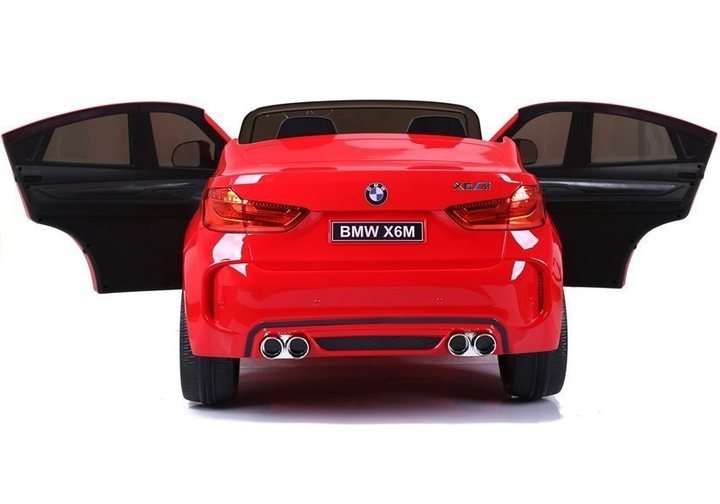 Samochód elektryczny dla dzieci Lean Toys BMW X6M Czerwony (5902808155195) - obraz 2