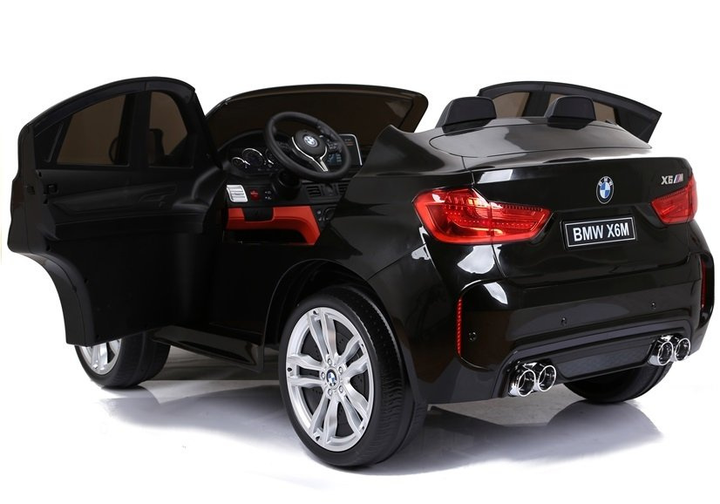 Samochód elektryczny dla dzieci Lean Toys BMW X6M lakierowany Czarny (5902808155201) - obraz 9