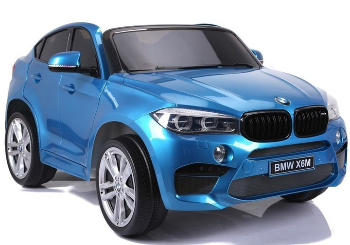 Samochód elektryczny dla dzieci Lean Toys BMW X6M lakierowany Niebieski (5902808155225) - obraz 7