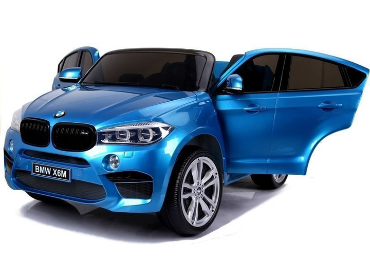 Samochód elektryczny dla dzieci Lean Toys BMW X6M lakierowany Niebieski (5902808155225) - obraz 13