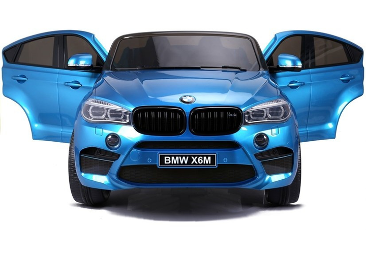 Samochód elektryczny dla dzieci Lean Toys BMW X6M lakierowany Niebieski (5902808155225) - obraz 15