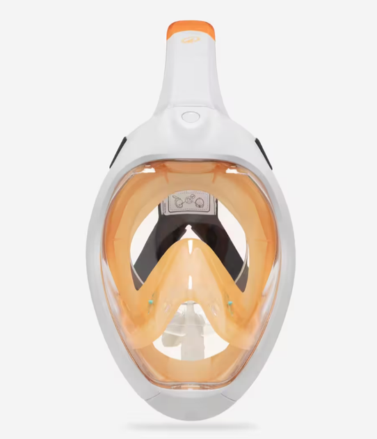 Полнолицевая Маска для Плавания Ныряния Снорклинга Subea Easybreath S/M Оранжевый Без Сумки - Фото 2 Полнолицевая Маска для Плавания Ныряния Снорклинга Subea Easybreath S/M Оранжевый Без Сумки - изображение 2