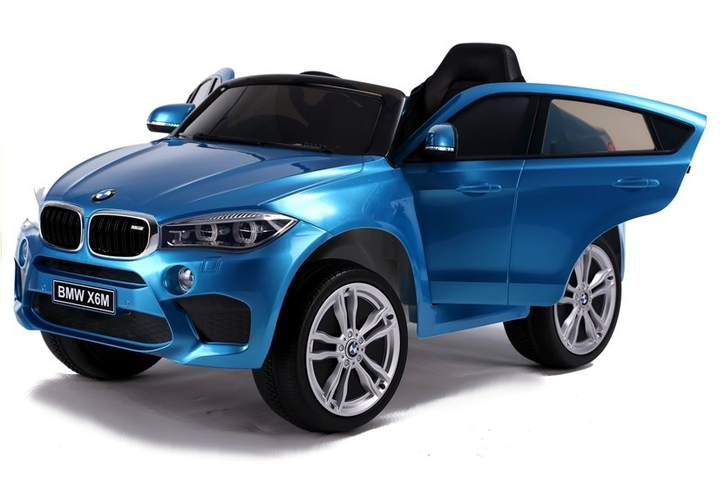 Samochód elektryczny dla dzieci Lean Toys BMW X6 lakierowany Niebieski (5902808157045) - obraz 2
