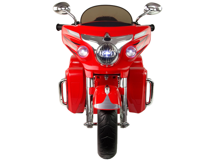 Мотоцикл на акумуляторі для дітей Lean Toys Goldwing NEL-R1800GS Триколісний Червоний (5904665995167) - зображення 5