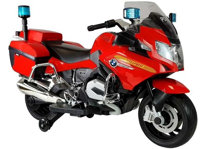 Motor na akumulator dla dzieci Lean Toys BMW R1200 Policja Czerwony (5902808157595) - obraz 16