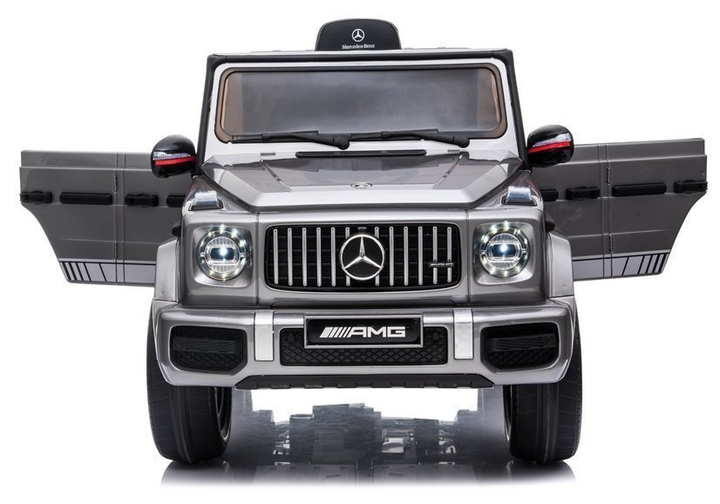 Samochód elektryczny dla dzieci Lean Toys Mercedes G63 AMG BBH-002 lakierowany Srebrny (5902808158523) - obraz 5