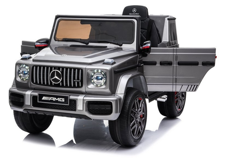 Samochód elektryczny dla dzieci Lean Toys Mercedes G63 AMG BBH-002 lakierowany Srebrny (5902808158523) - obraz 6