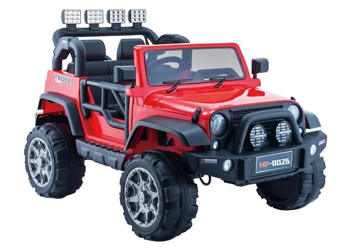 Samochód elektryczny dla dzieci Lean Toys Jeep HP012 Czerwony (5902808159421) - obraz 3