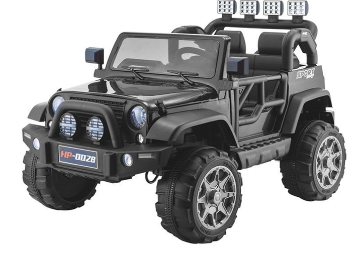 Samochód elektryczny dla dzieci Lean Toys Jeep HP012 Czarny (5902808159414) - obraz 5