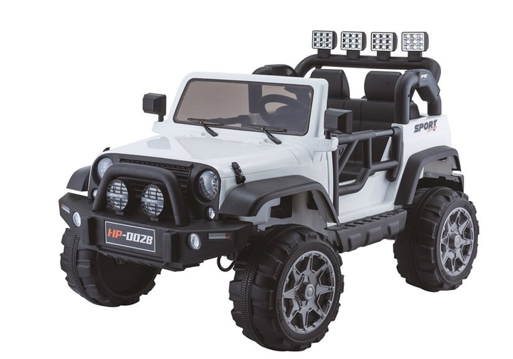 Електромобіль для дітей Lean Toys Jeep HP012 Білий (5902808159438) - зображення 4