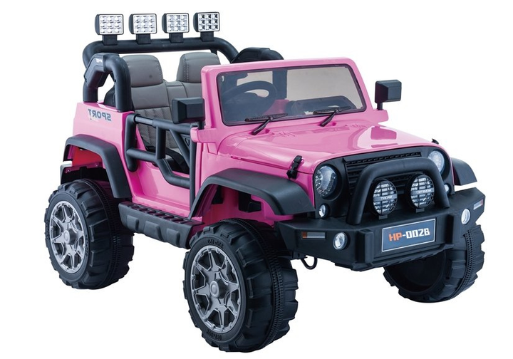 Samochód elektryczny dla dzieci Lean Toys Jeep HP012 Różowy (5902808159445) - obraz 1