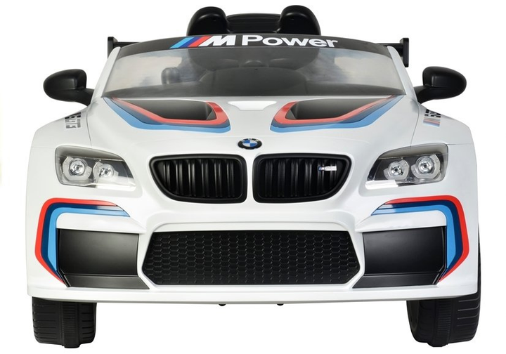 Samochód elektryczny dla dzieci Lean Toys BMW M6 GT3 Biały (5902808159452) - obraz 1