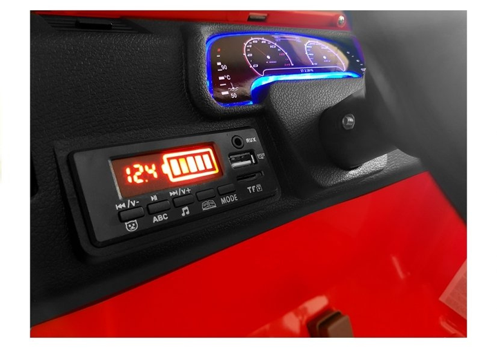Samochód elektryczny dla dzieci Lean Toys Jeep HP012 Czerwony (5902808159421) - obraz 9
