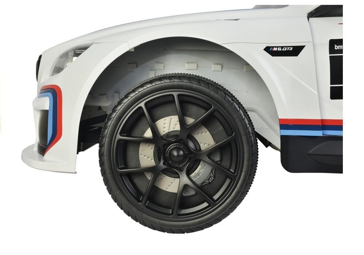 Samochód elektryczny dla dzieci Lean Toys BMW M6 GT3 Biały (5902808159452) - obraz 3